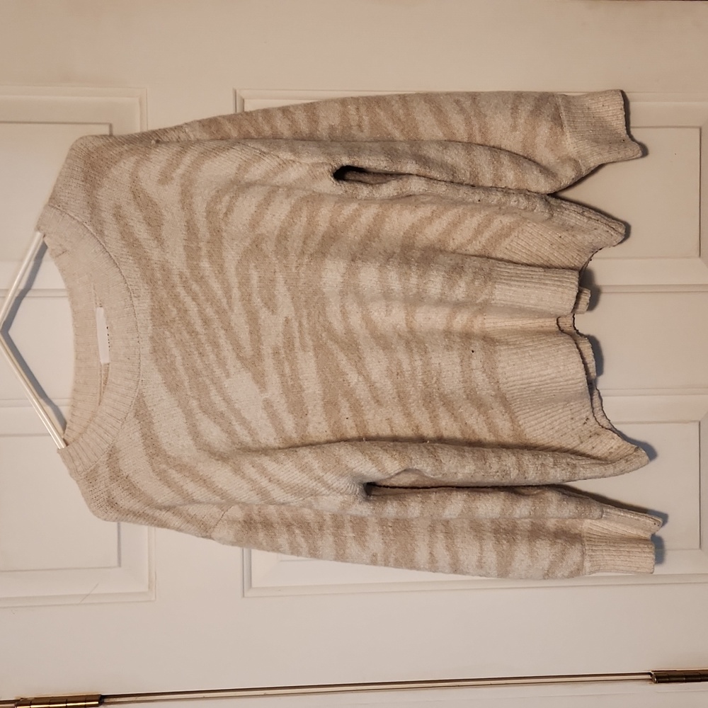 Zebra print sweater